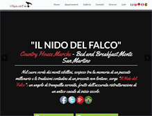 Tablet Screenshot of ilnidodelfalco.com